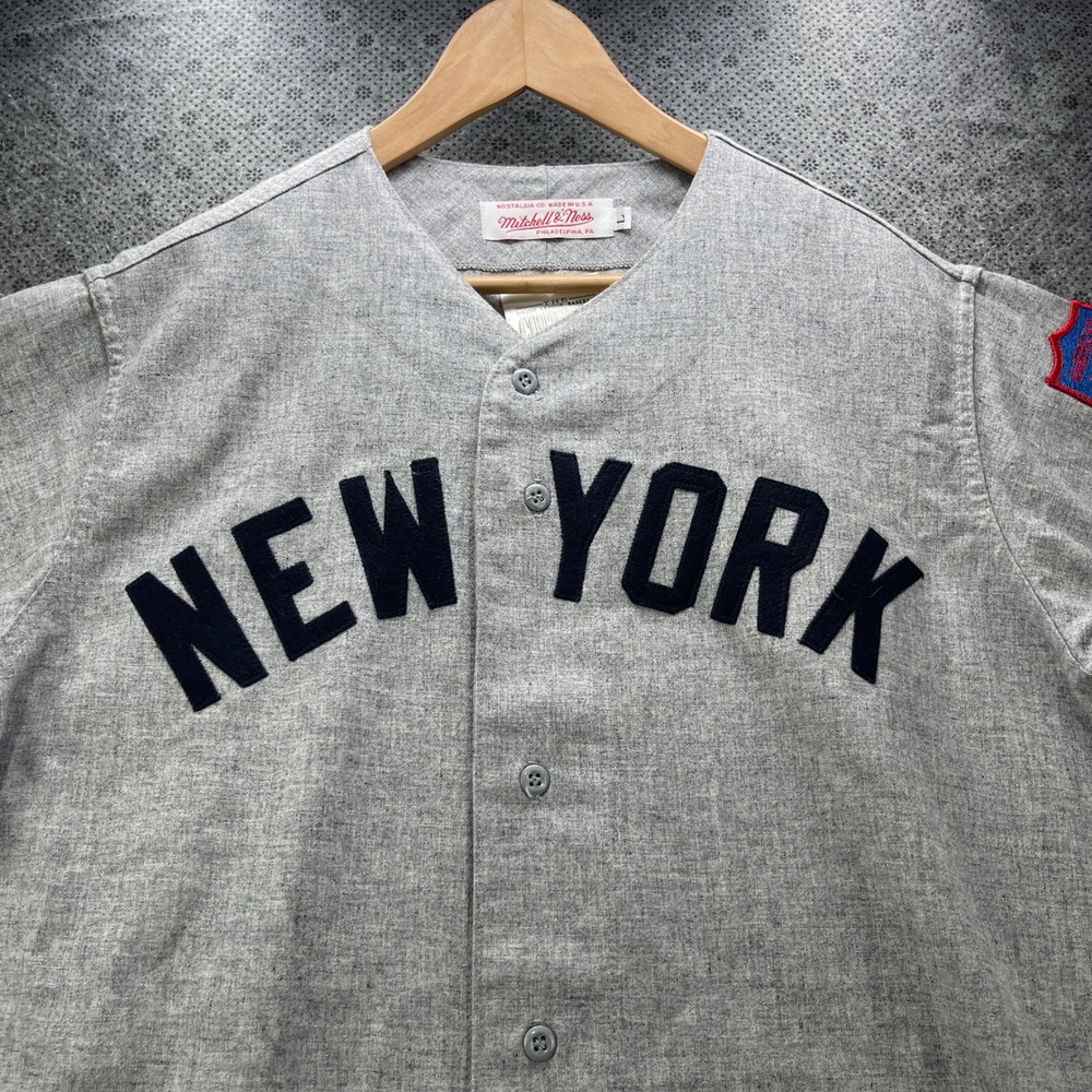 NEW Mitchell & Ness Yogi Berra 1951 New York Yankees Jersey Cooperstown Wool L - Picture 3 of 12
